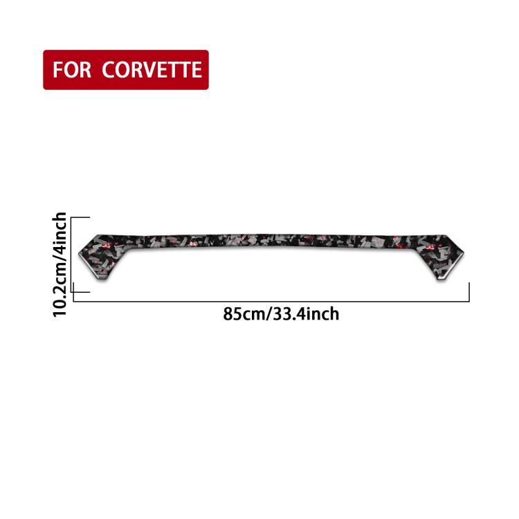 Forged Gold Foil Carbon Fiber Car Trunk Decorative Sticker for Chevrolet Corvette C8 2020-, Left and Right Driver