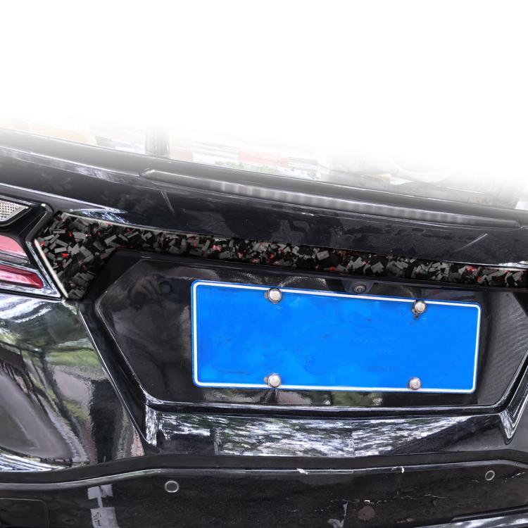 Forged Gold Foil Carbon Fiber Car Trunk Decorative Sticker for Chevrolet Corvette C8 2020-, Left and Right Driver