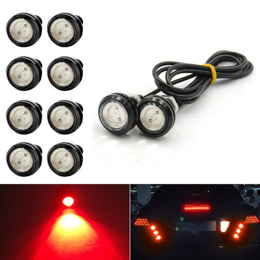 10 PCS 23mm 1.5W DC9-80V Motorcycle Eagle Eye Light Double Lens