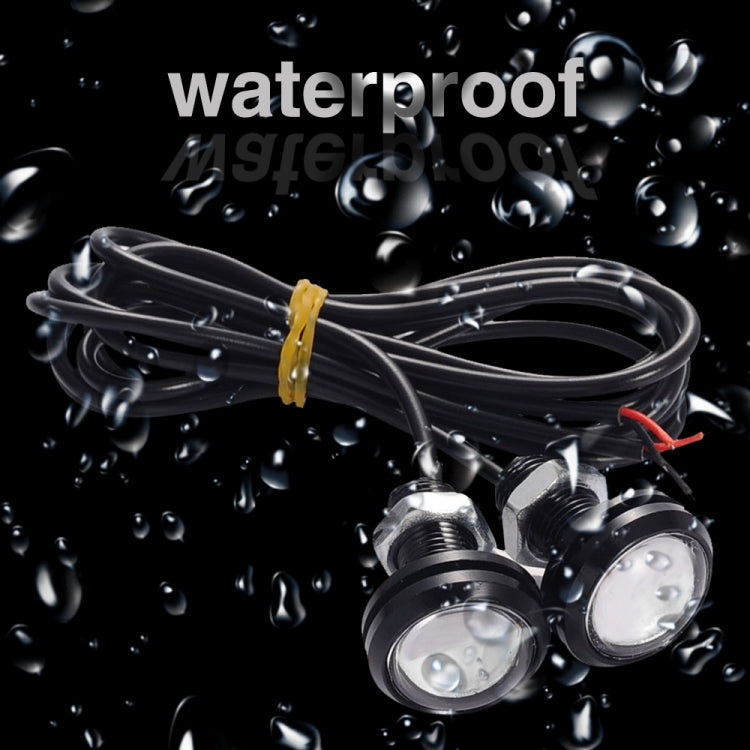 10 PCS 23mm 1.5W DC9-80V Motorcycle Eagle Eye Light Double Lens