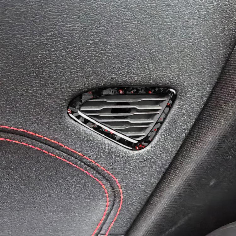 2pcs/Set Forged Gold Foil Carbon Fiber Car Door Air Outlet Decorative Sticker for Chevrolet Corvette C8 2020-, Left and Right Driver