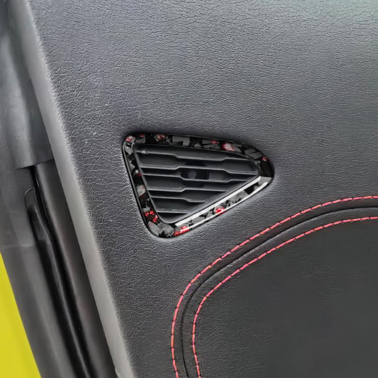 2pcs/Set Forged Gold Foil Carbon Fiber Car Door Air Outlet Decorative Sticker for Chevrolet Corvette C8 2020-, Left and Right Driver