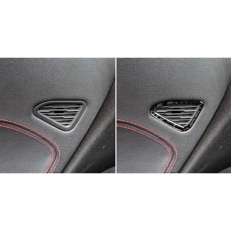 2pcs/Set Forged Gold Foil Carbon Fiber Car Door Air Outlet Decorative Sticker for Chevrolet Corvette C8 2020-, Left and Right Driver