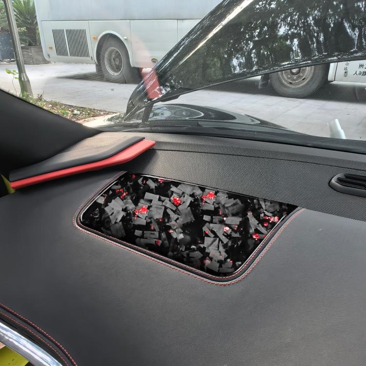 Forged Gold Foil Carbon Fiber Car Front Passenger Seat Panel Decorative Sticker for Chevrolet Corvette C8 2020-, Right Driver