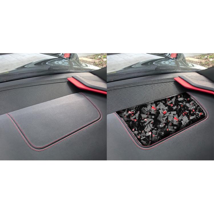 Forged Gold Foil Carbon Fiber Car Front Passenger Seat Panel Decorative Sticker for Chevrolet Corvette C8 2020-, Left Driver