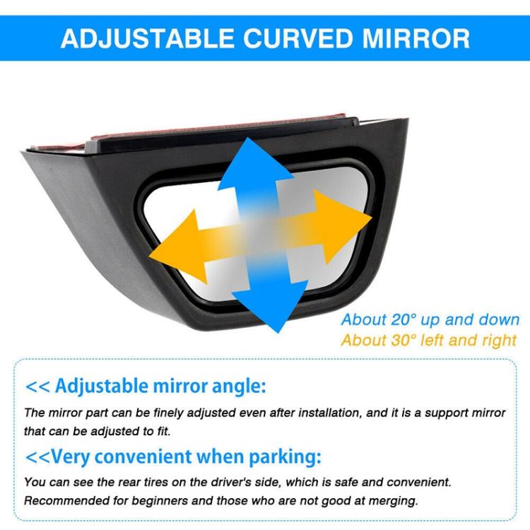For Suzuki Jimny JB74 / JB64 2018- Car Rear-view Blind Spot Wide-angle Auxiliary Mirror