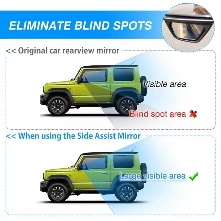For Suzuki Jimny JB74 / JB64 2018- Car Rear-view Blind Spot Wide-angle Auxiliary Mirror