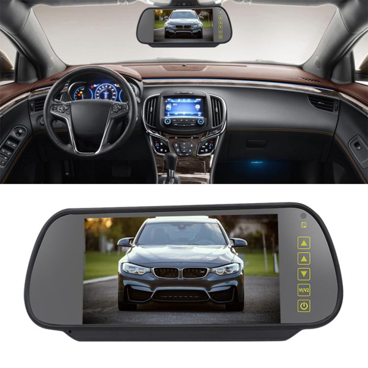 7 inch IPS HD Screen AHD Touch Button Car Reversing Rearview Camera Monitor Kit
