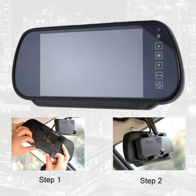 7 inch IPS HD Screen AHD Touch Button Car Reversing Rearview Camera Monitor Kit