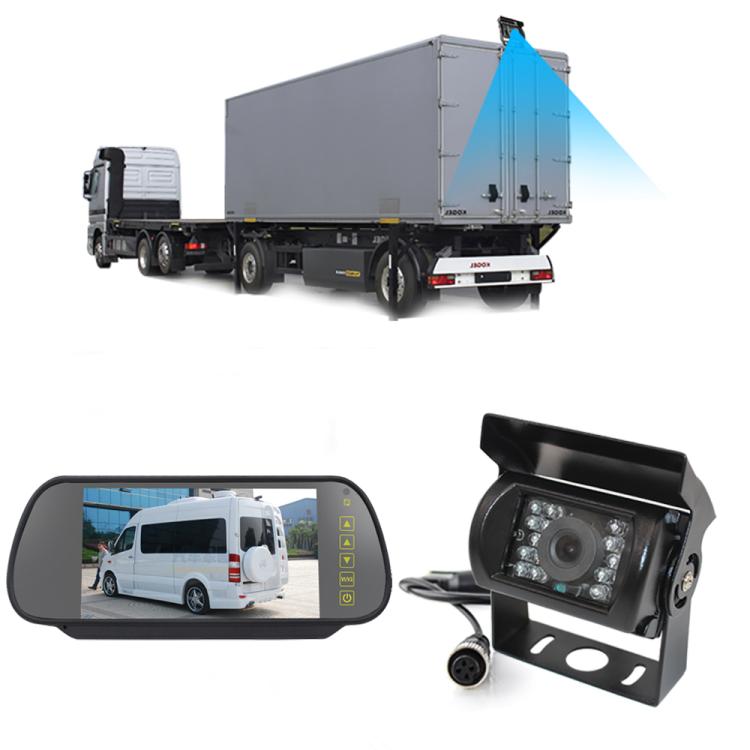 7 inch IPS HD Screen AHD Touch Button Car Reversing Rearview Camera Monitor Kit