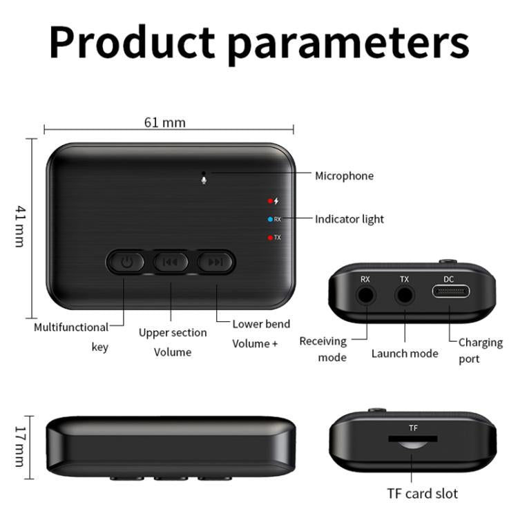 2 in 1 Car Bluetooth AUX Receiver Transmitter Bluetooth Audio Adapter