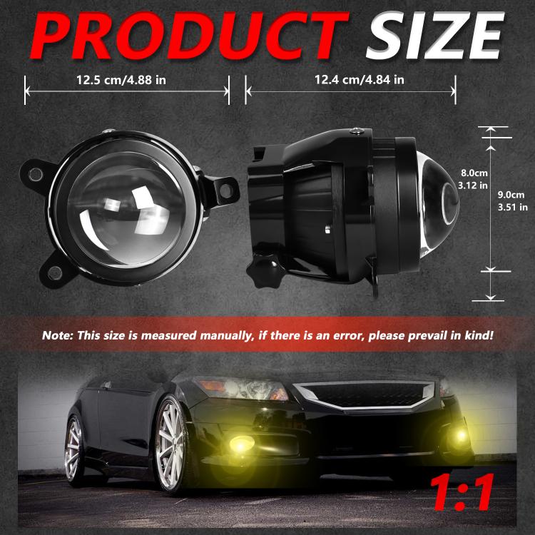 T11 2pcs/Pack 55W 3 inch High Power Dual Lens Fog Light