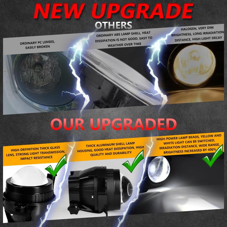 T11 2pcs/Pack 55W 3 inch High Power Dual Lens Fog Light