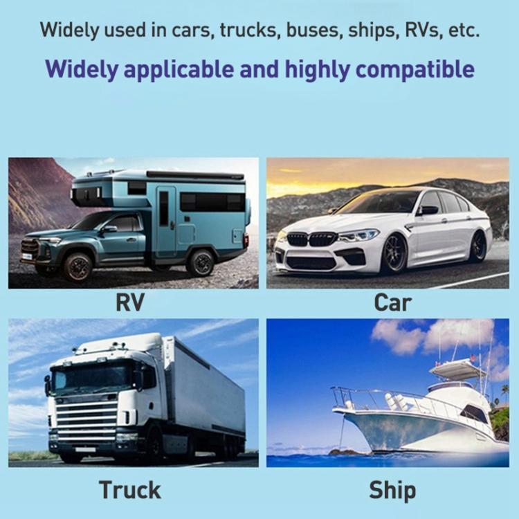 Car Modified 4-port Charger, with Voltmeter & Switch