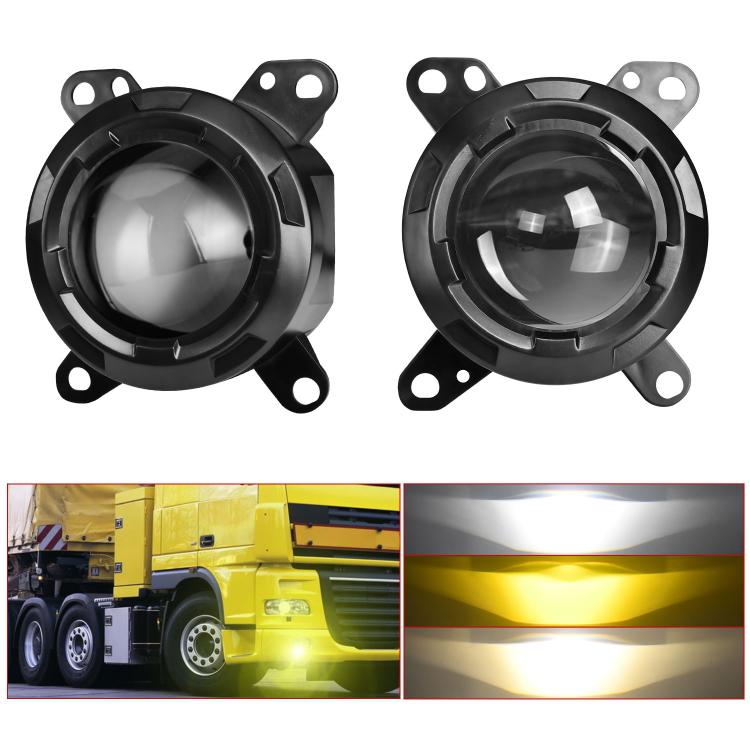 T14 2pcs/Pack 55W 3 inch High Power Dual Lens Fog Light Left and Right Mount Holder Style