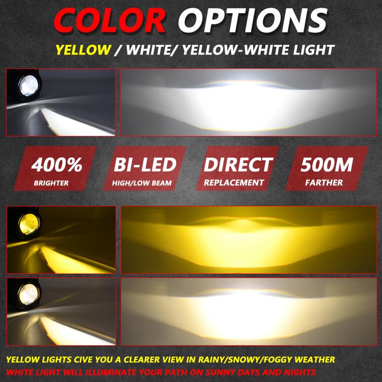 T14 2pcs/Pack 55W 3 inch High Power Dual Lens Fog Light Left and Right Mount Holder Style