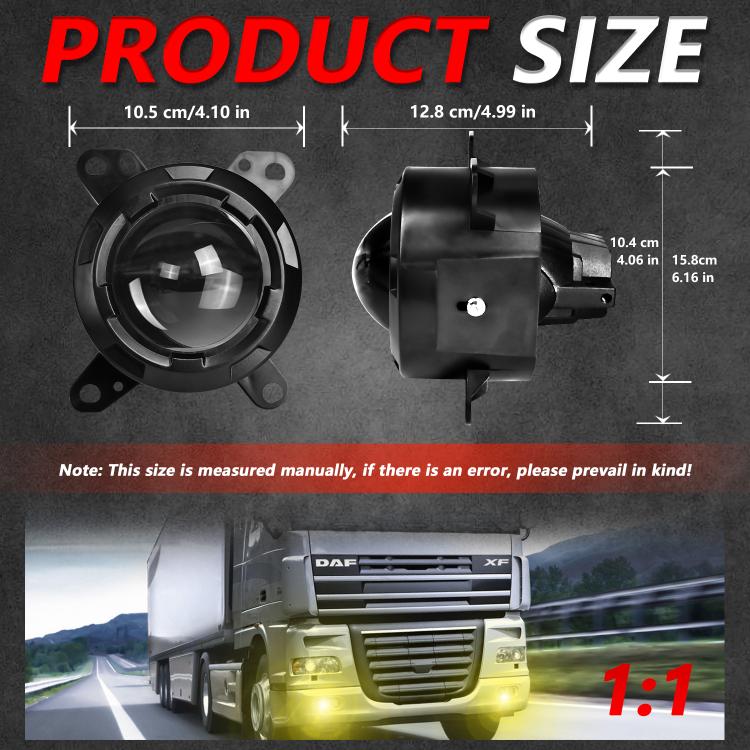 T14 2pcs/Pack 55W 3 inch High Power Dual Lens Fog Light Left and Right Mount Holder Style