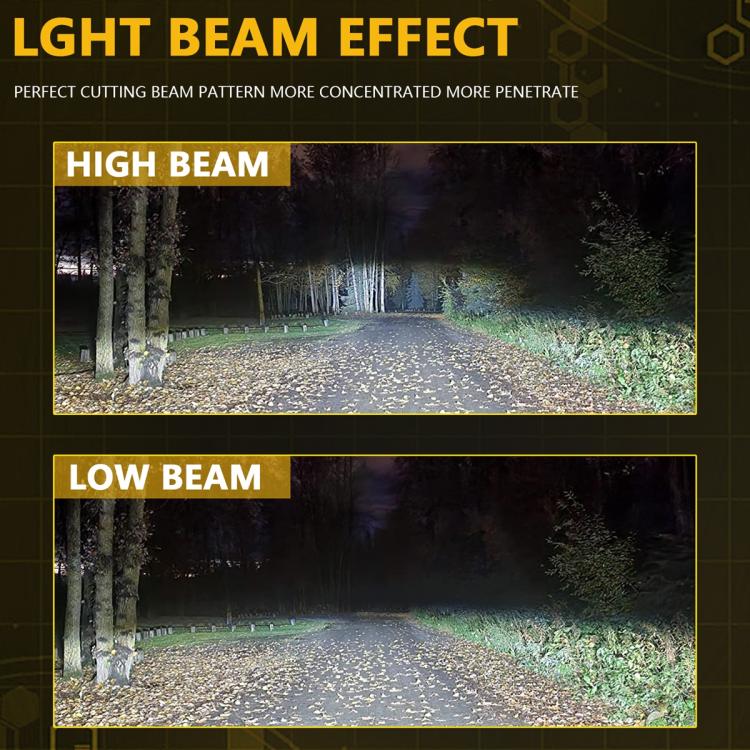 2pcs/Pack 35W 3000LM 6500K IP68 Waterproof Car LED Headlight Bulb