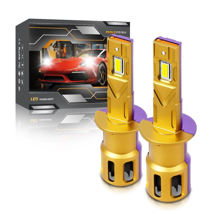 2pcs/Pack 35W 3000LM 6500K IP68 Waterproof Car LED Headlight Bulb