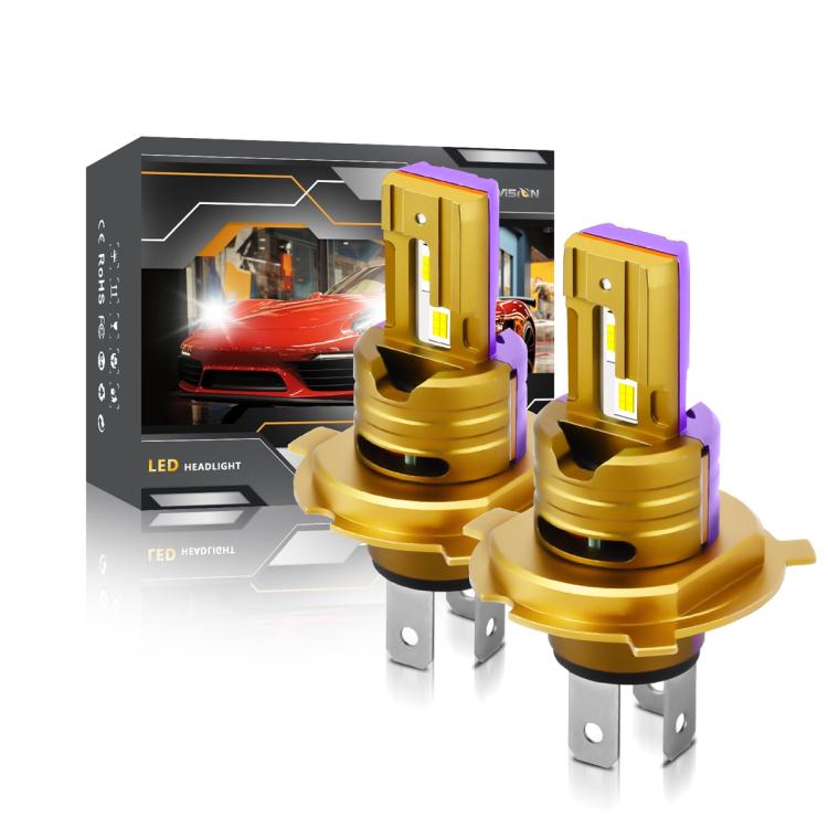 2pcs/Pack 35W 3000LM 6500K IP68 Waterproof Car LED Headlight Bulb