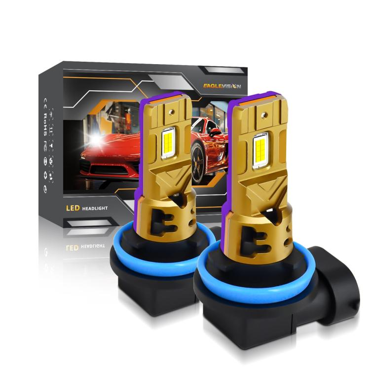 2pcs/Pack 35W 3000LM 6500K IP68 Waterproof Car LED Headlight Bulb