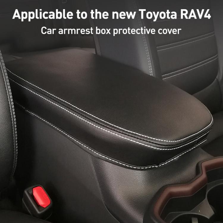 Car Central Armrest Box Protective Leather Cover for Toyota RAV4 2000
