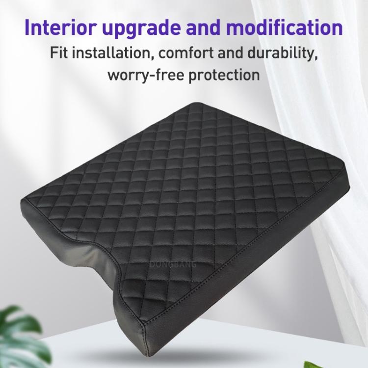 Car Central Armrest Box Protective Leather Cover Mat for Ford F150 2015-2022