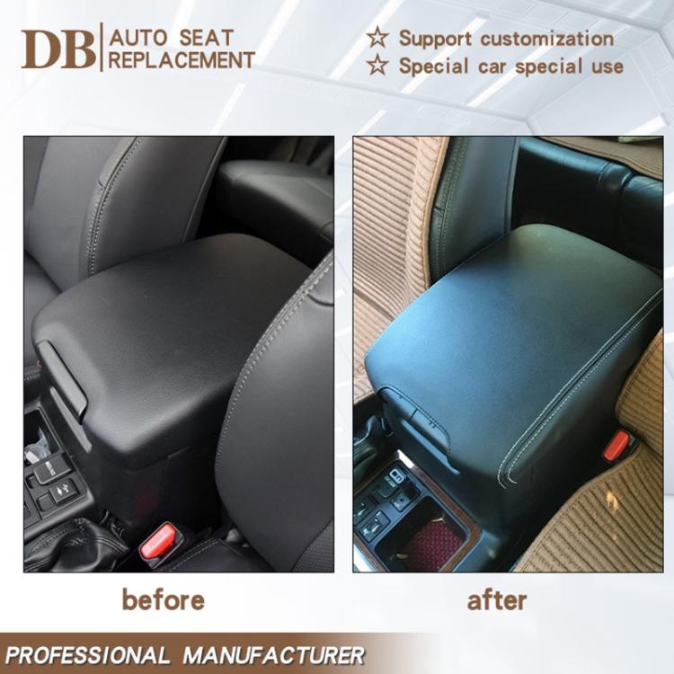 Car Central Armrest Box Protective Leather Cover for Toyota Prado 2010-2019