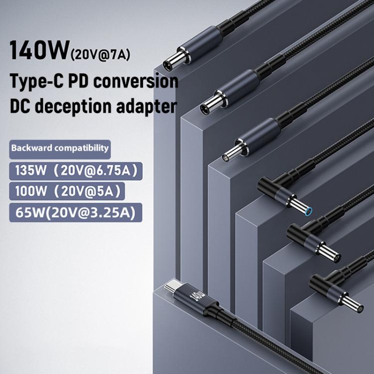 1.8m 140W Type-C to DC Laptop Charging Cable