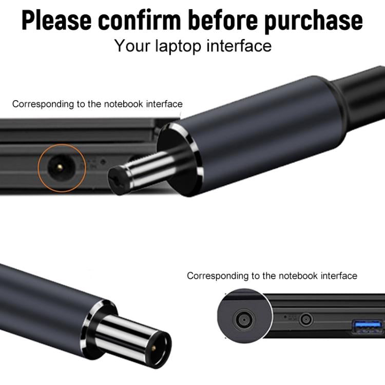 1.8m 140W Type-C to DC Laptop Charging Cable