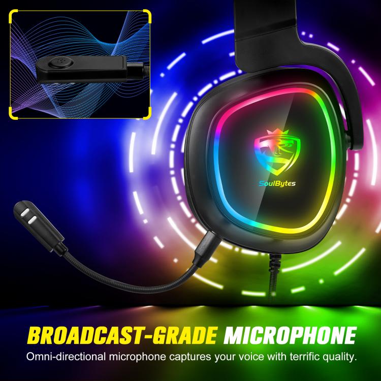 ONIKUMA S22 RGB Head-mounted Wired Gaming Earphone