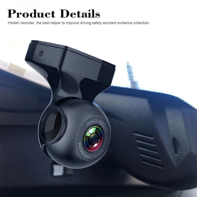 USB WiFi HD Night Vision Hidden Car Driving Recorder