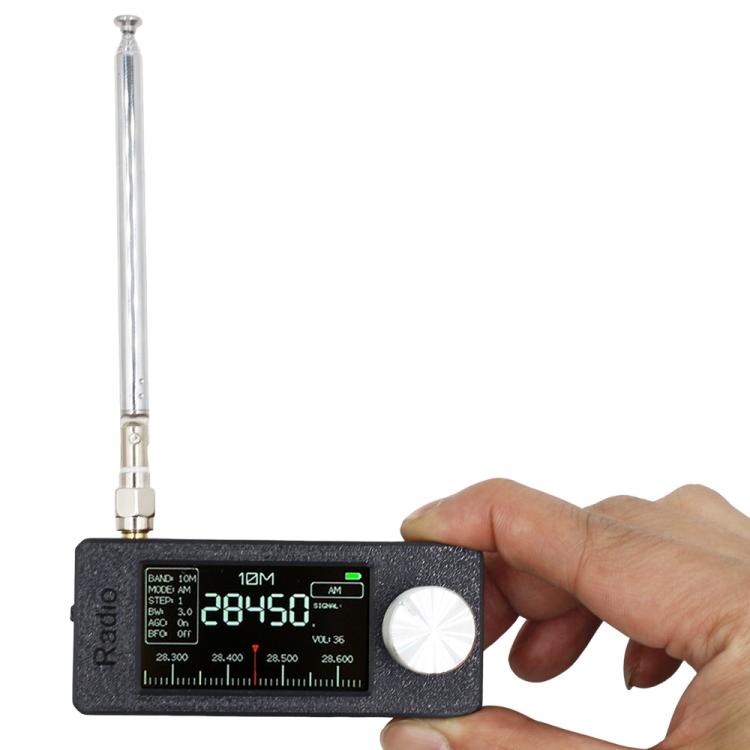 SI4732 1.9 inch IPS Display Portable Radio 0.5-108 MHz LSB USB AM FM Pocket Mini Radio
