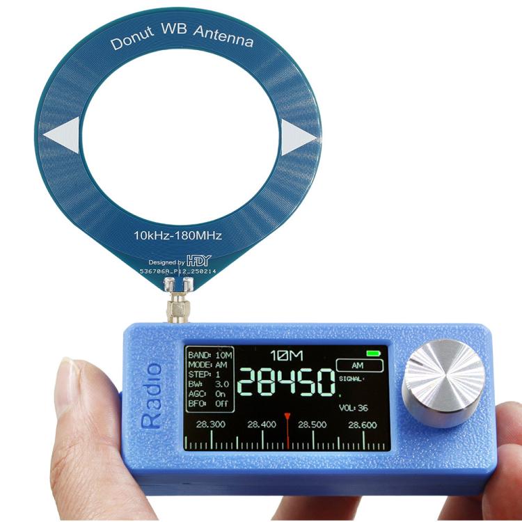 SI4732 1.9 inch IPS Display Portable Radio 0.5-108 MHz LSB USB AM FM Pocket Mini Radio