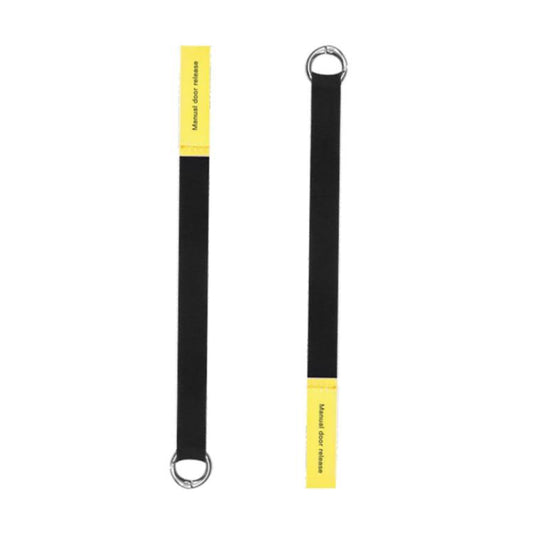 2pcs/Set For Tesla Model Y / 3 Car Rear Door Mechanical Switch Handle Extended Manual Door Release Safety Pull Rope