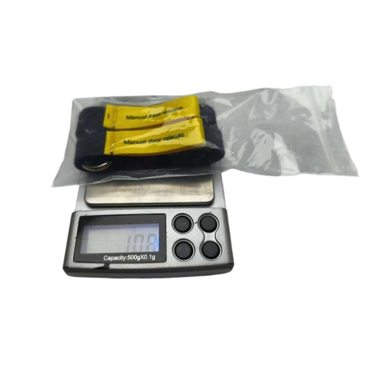 2pcs/Set For Tesla Model Y / 3 Car Rear Door Mechanical Switch Handle Extended Manual Door Release Safety Pull Rope