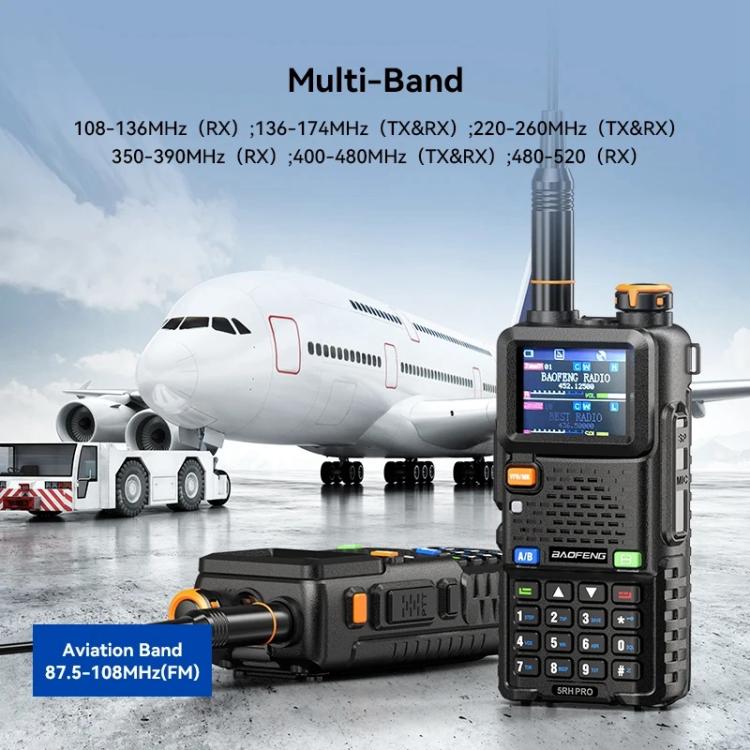 Baofeng 5RH PRO Handheld GPS/Beidou System Positioning Bluetooth Programmable Intercom