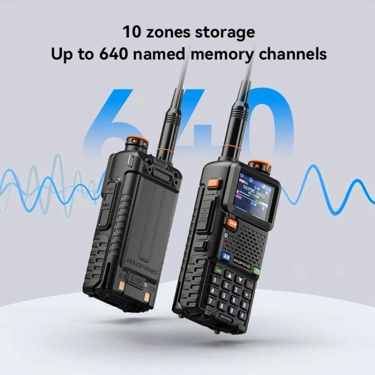 Baofeng 5RH PRO Handheld GPS/Beidou System Positioning Bluetooth Programmable Intercom