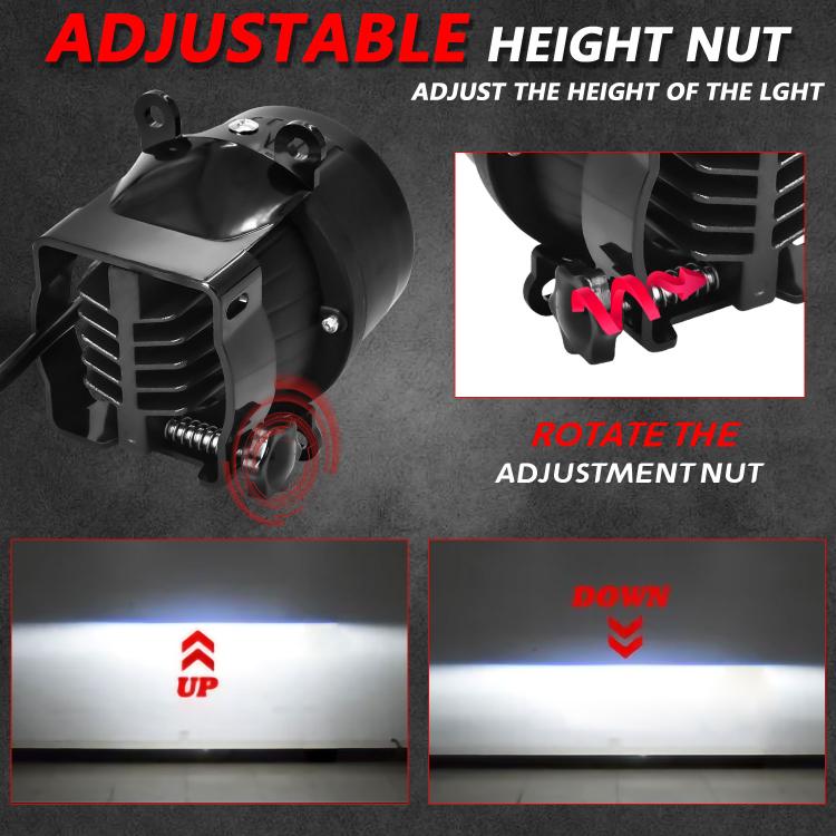 T09 2pcs/Pack 55W 3 inch High Power Dual Lens Fog Light