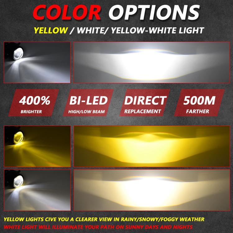 T09 2pcs/Pack 55W 3 inch High Power Dual Lens Fog Light