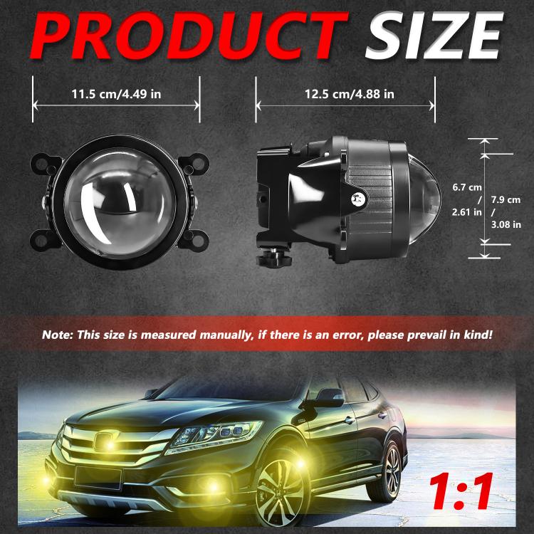T09 2pcs/Pack 55W 3 inch High Power Dual Lens Fog Light