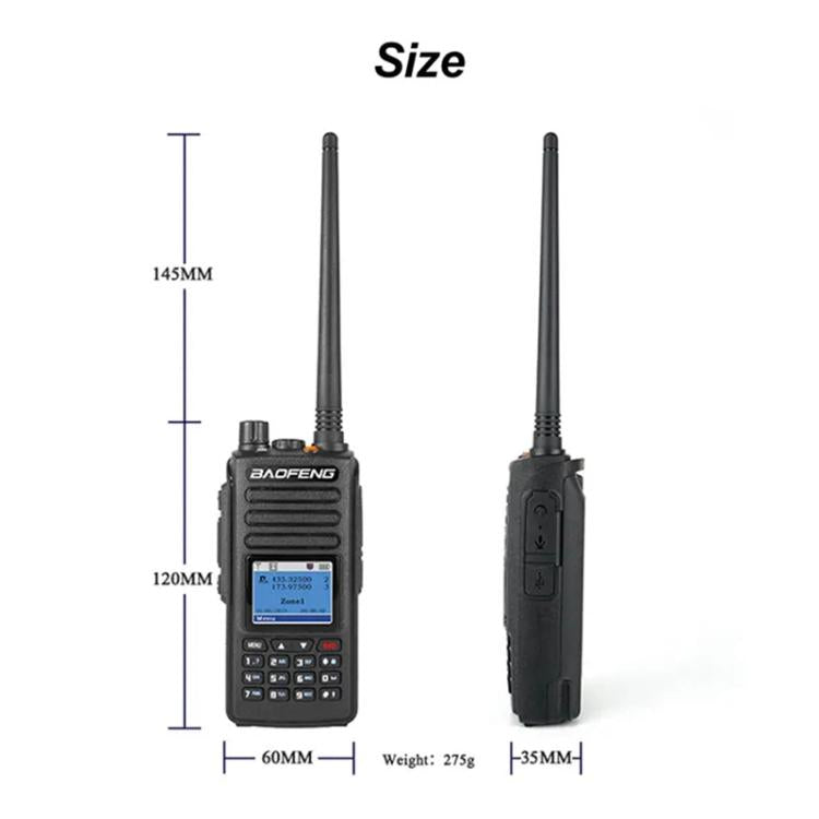 Baofeng DM-1702 1.77 inch Color Screen Handheld Digital Walkie Talkie