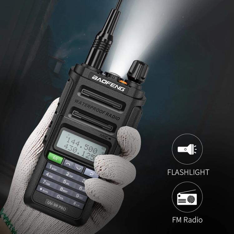 Baofeng UV-9R PRO Dot Matrix LCD Screen IP57 Waterproof Handheld Analog Walkie Talkie