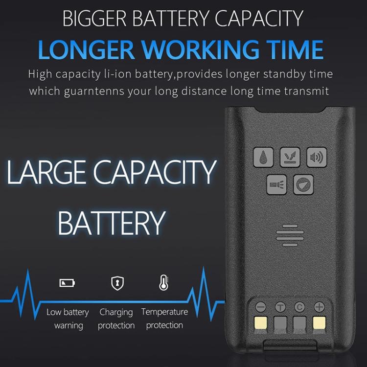 Baofeng UV-9R PRO Dot Matrix LCD Screen IP57 Waterproof Handheld Analog Walkie Talkie