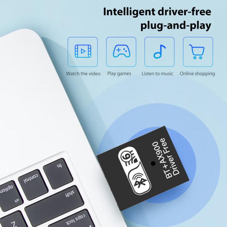 RE-905 Built-in Antenna Bluetooth WiFi 2 in 1 Computer Driver-free USB Network Adapter