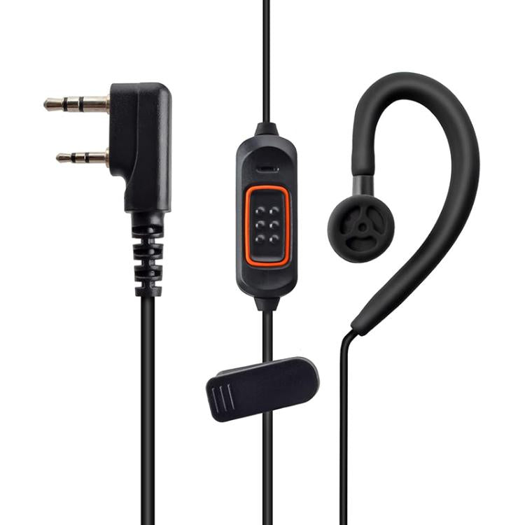 2 Pin Walkie-talkie Headset Mic Earphone for Baofeng UV5R / Quansheng UV K5 / K6 8800