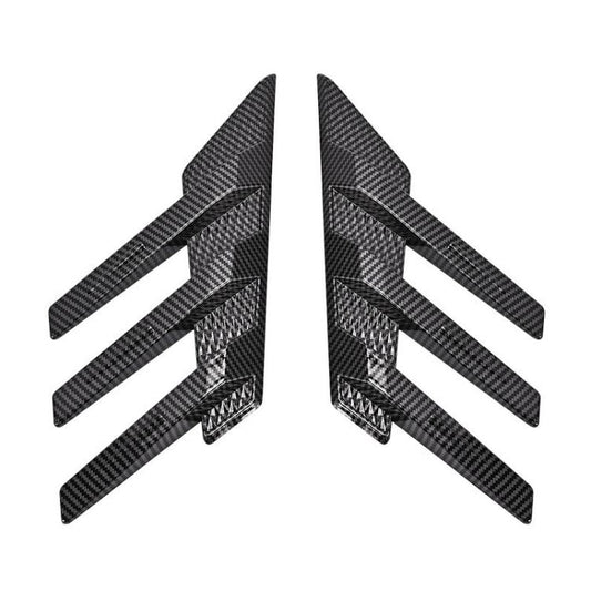 1 Pair Car Rear Windshield Air Cent Shark Fin Decorative Sticker