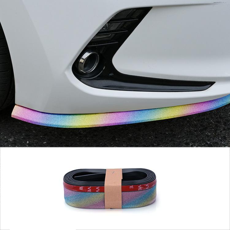 Car Starry Sky Shiny Soft Rubber Front Bar Side Anti-collision Strip