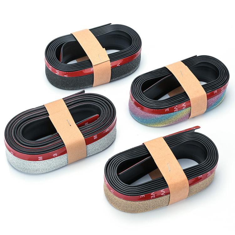 Car Starry Sky Shiny Soft Rubber Front Bar Side Anti-collision Strip