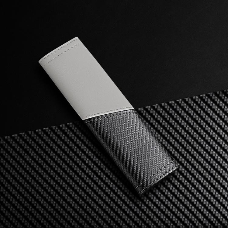 Car Leather Carbon Fiber Stitching Seat Belt Shoulder Guard